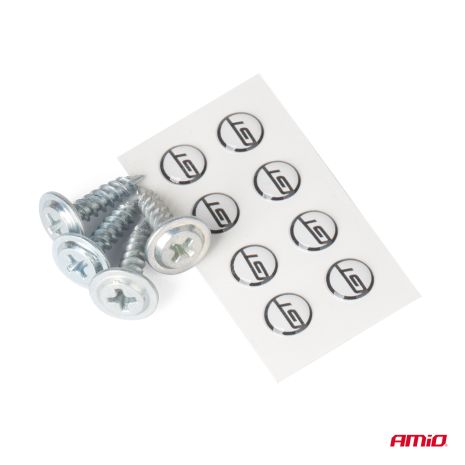 ΒΑΣΕΙΣ ΣΤΗΡΙΞΗΣ ΠΙΝΑΚΙΔΑΣ ΣΕ ΜΑΥΡΟ ΧΡΩΜΑ AMIO - 2 Τεμ. Auto Moto Tyres 