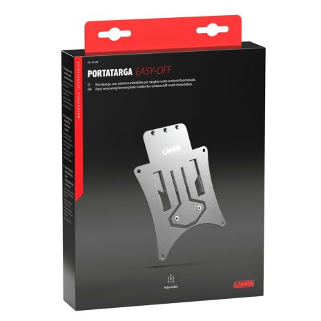 ΒΑΣΗ ΣΤΗΡΙΞΗΣ ΠΙΝΑΚΙΔΑΣ MOTO ΑΛΟΥΜΙΝΙΟΥ EASY-OFF ΜΕ ΑΠΟΣΠΩΜΕΝΟ ΣΥΣΤΗΜΑ ΓΙΑ ENDURO/OFF-ROAD 170x158mm LAMPA - 1 Tεμ. Auto Moto Tyres 