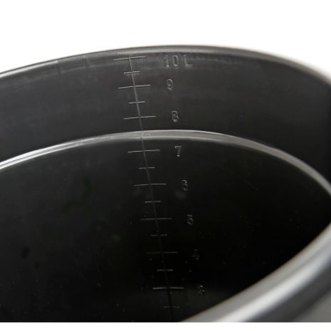 ΚΟΥΒΑΣ ΠΛΑΣΤΙΚΟΣ ΜΕ ΧΕΡΟΥΛΙ BUCKY 10L ΜΑΥΡΟΣ LAMPA - 1 ΤΕΜ. Auto Moto Tyres 