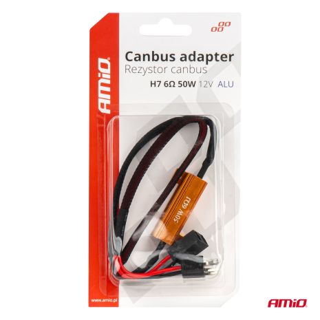 ΑΝΤΙΣΤΑΣΗ ΓΙΑ ΛΑΜΠΕΣ LED H7 12V 50W 6Ω (ΑΝΤΙΣΤΑΣΗ-ΨΕΥΤΗΣ-CANCELLER) AMIO - 1 τεμ. Auto Moto Tyres 