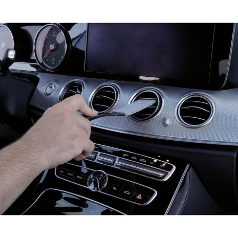 ΒΟΥΡΤΣΑΚΙ (ΠΙΝΕΛΟ) ΛΕΠΤΟΜΕΡΟΥΣ ΚΑΘΑΡΙΣΜΟΥ & ΠΑΝΑΚΙ ΓΥΑΛΙΣΜΑΤΟΣ ΜΙΚΡΟΙΝΩΝ SLIM DETAIL 2in1 23cm LAMPA - 1 ΤΕΜ. Auto Moto Tyres 