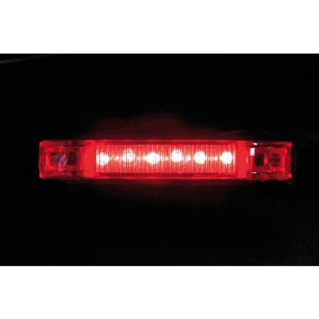 ΦΩΣ ΦΟΡΤΗΓΟΥ 6LED ΚΟΚΚΙΝΟ 24V 100mm Auto Moto Tyres 