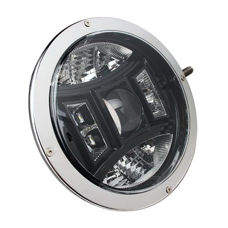 ΠΡΟΒΟΛΕΑΣ LED DRIVING ΧΡΩΜΙΟ 10-30V 70W 6400lm CREE LED ΣΤΡΟΓΓΥΛΟΣ 9 ΙΝΤΣΩΝ Auto Moto Tyres 
