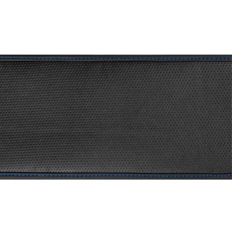 ΚΑΛΥΜΜΑ ΤΙΜΟΝΙΟΥ ΦΟΡΤΗΓΟΥ 42/44cm (S) SKIN-COVER ΜΑΥΡΟ ΜΕ ΜΠΛΕ ΡΑΦΗ ΕΛΑΣΤΙΚΟ 2mm ΠΑΧΟΣ Auto Moto Tyres 