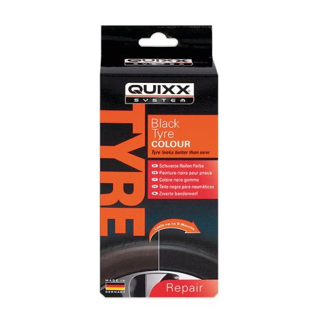 KIT ΑΝΑΝΕΩΣΗΣ ΚΑΙ ΠΡΟΣΤΑΣΙΑΣ ΕΛΑΣΤΙΚΩΝ ΣΕ ΜΑΥΡΟ ΧΡΩΜΑ QUIXX 75ml Auto Moto Tyres 
