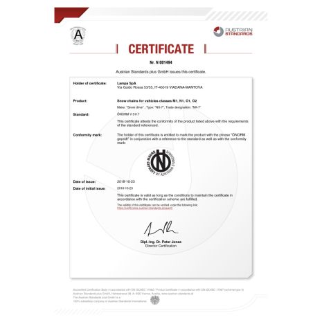 ΑΛΥΣΙΔΕΣ ΧΙΟΝΙΟΥ NX-7 7/9MM GR9.5 ΔΙΠΛΟΥ ΠΑΧΟΥΣ (ΕΣΩΤΕΡΙΚΑ 7mm + ΕΞΩΤΕΡΙΚΑ 9mm) LAMPA - 2 ΤΕΜ. Auto Moto Tyres 