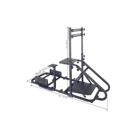 ΒΑΣΗ ΓΙΑ ΠΡΟΣΟΜΟΙΩΤΗ ΟΔΗΓΗΣΗΣ/ ΠΑΙΧΝΙΔΙΑ SIM STATION 6 ΜΑΥΡΗ ΓΙΑ BUCKET ΚΑΘΙΣΜΑ/ΤΙΜΟΝΙ/ΤΗΛΕΟΡΑΣΗ​​ SIMONI RACING - 1 TEM. Auto Moto Tyres 