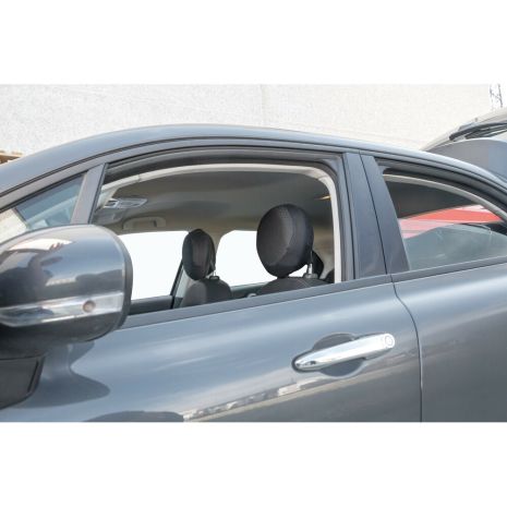 ΚΑΛΥΜΜΑΤΑ ΠΡΟΣΚΕΦΑΛΩΝ ΓΙΑ ΚΑΘΙΣΜΑΤΑ ΑΥΤΟΚΙΝΗΤΟΥ ΣΤΡΟΓΓΥΛΑ 20cm ΜΑΥΡΑ DUKA ROUND-FIT MODULA LAMPA - 2 ΤΕΜ Auto Moto Tyres 