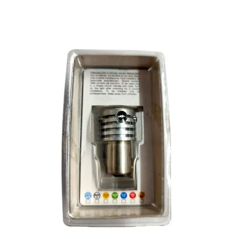 ΛΑΜΠΑΚΙ BA15s ΜΕ 1 MICROLED + 4 LED ΠΟΡΤΟΚΑΛΙ Auto Moto Tyres 