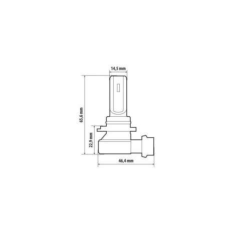 ΛΑΜΠΑ LED HB4 12V P22d 15W 1500/1000lm 6.500k  HALO LED QUICK-FIT HYPER SERIES LAMPA - 1 ΤΕΜ Auto Moto Tyres 