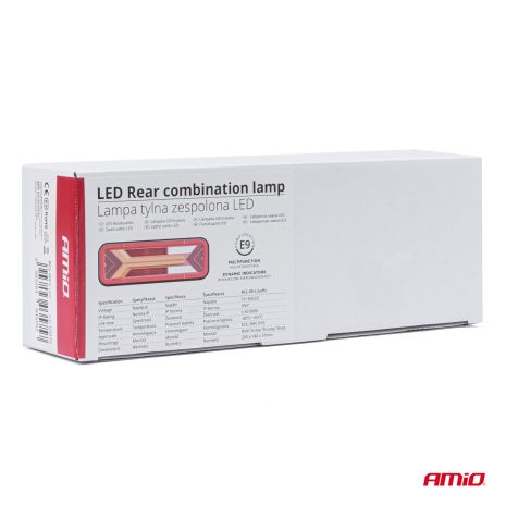 ΦΑΝΑΡΙ ΤΡΕΙΛΕΡ / ΦΟΡΤΗΓΟΥ ΠΙΣΩ 10-30V DYNAMIC LED 5 ΧΡΗΣΕΩΝ ΑΡΙΣΤΕΡΟ 305x140x35 mm RCL-09-L ΑΜΙΟ - 1 ΤΕΜ. Auto Moto Tyres 