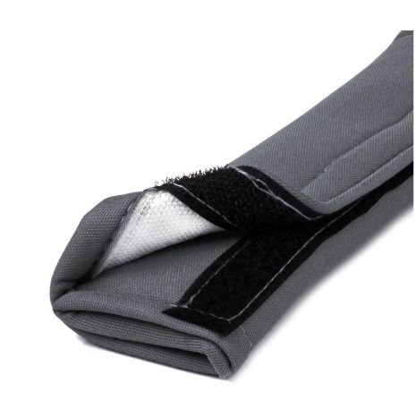 ΜΑΞΙΛΑΡΑΚΙΑ ΖΩΝΗΣ ΣΕ ΓΚΡΙ ΣΚΟΥΡΟ ΧΡΩΜΑ ΜΕ VELCRO 22x6cm ΑΜΙΟ - 2 ΤΕΜ. Auto Moto Tyres 