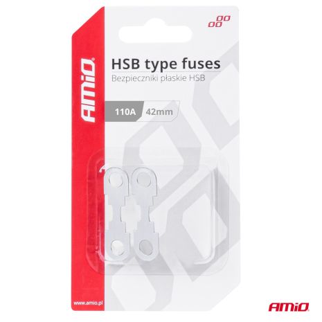 ΑΣΦΑΛΕΙΕΣ FLAT 42mm 110A AMIO - 2 Τεμ. Auto Moto Tyres 