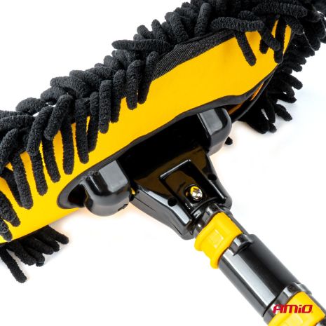 ΒΟΥΡΤΣΑ ΚΑΘΑΡΙΣΜΟΥ ΜΕ ΤΗΛΕΣΚΟΠΙΚΟ ΚΟΝΤΑΡΙ 46-100cm & 3 ΠΑΝΑΚΙΑ ΚΑΘΑΡΙΣΜΟΥ ΜΙΚΡΟΦΙΜΠΡΑ  ΑΜΙΟ - 1 ΤΕΜ. Auto Moto Tyres 