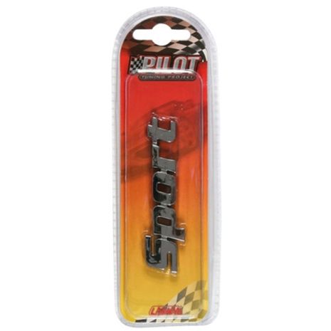 ΑΥΤΟΚΟΛΛΗΤΟ ΤΡΙΣΔΙΑΣΤΑΤΟ ΣΗΜΑ ΧΡΩΜΙΟΥ SPORT ΑΔΙΑΒΡΟΧΟ LAMPA Auto Moto Tyres 