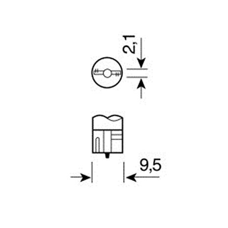 Τ10 ΨΕΙΡΑ ΜΠΛΕ ΦΩΣ W2.1x9.5d  ΚΑΡΦΙ Auto Moto Tyres 