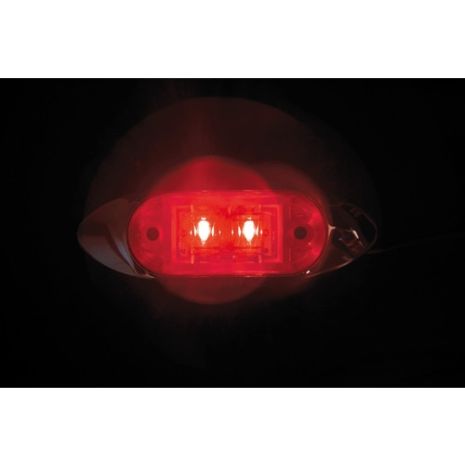 ΦΩΣ ΦΟΡΤΗΓΟΥ 2LED ΚΟΚΚΙΝΟ 24V 100mm Auto Moto Tyres 