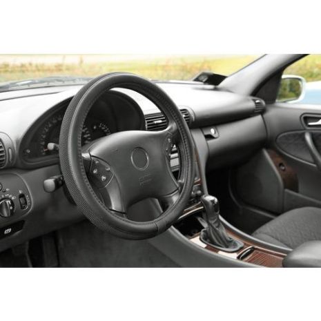 ΚΑΛΥΜΜΑ ΤΙΜΟΝΙΟΥ DUO-GRIP ΜΑΥΡΟ ΧΡΩΜΑ ΜΕ ΥΦΑΣΜΑΤΙΝΗ ΠΛΕΞΗ ΑΟΣΜΟ ΟΙΚΟΛΟΓΙΚΟ/ ΜΗ ΤΟΞΙΚΟ/ ΑΝΑΚΥΚΛΩΣΙΜΟ ΥΛΙΚΟ Auto Moto Tyres 