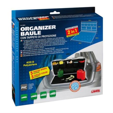 ORGANIZER ΚΑΙ ΚΑΛΥΜΜΑ ΠΟΡΤ-ΜΠΑΓΚΑΖ ΑΔΙΑΒΡΟΧΟ 2in1 110x100cm+110x55cm Auto Moto Tyres 