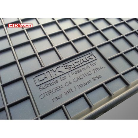 ΜΑΡΚΕ ΠΑΤΑΚΙΑ ΣΕ ΣΚΑΦΗ ΛΑΣΤΙΧΟ ΓΙΑ CITROEN C4 CACTUS 2014-10/2020 ΣΕ ΜΑΥΡΟ ΧΡΩΜΑ ΜΕ ΚΟΥΜΠΩΜΑΤΑ CIK - 4 ΤΕΜ. Auto Moto Tyres 