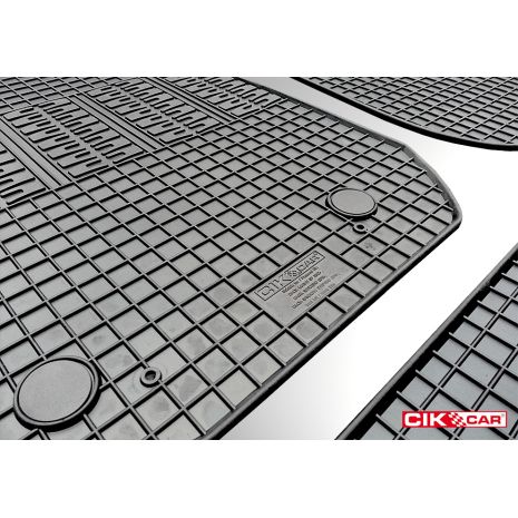 ΜΑΡΚΕ ΠΑΤΑΚΙΑ ΣΕ ΣΚΑΦΗ ΛΑΣΤΙΧΟ ΓΙΑ DACIA LOGAN 2012+ / DACIA SANDERO 2012-2020 / DACIA SANDERO STEPWAY 2012-2020 ΣΕ ΜΑΥΡΟ ΧΡΩΜΑ ΜΕ ΚΟΥΜΠΩΜΑΤΑ CIK - 4 ΤΕΜ. Auto Moto Tyres 