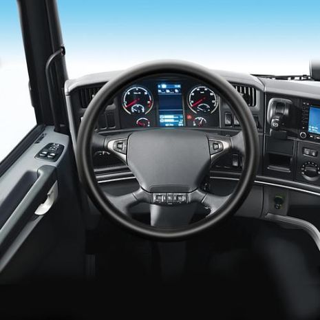 ΚΑΛΥΜΜΑ ΤΙΜΟΝΙΟΥ ΦΟΡΤΗΓΟΥ 42/44cm (S) SKIN-COVER ΜΑΥΡΟ ΕΛΑΣΤΙΚΟ 2mm ΠΑΧΟΣ Auto Moto Tyres 