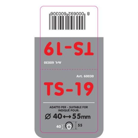 ΑΚΡΟ ΕΞΑΤΜΙΣΗΣ TS-19 40-55mm - ΣΤΡΟΓΓΥΛΟ Auto Moto Tyres 