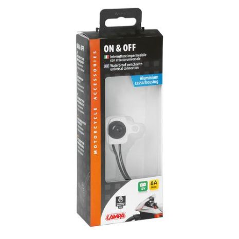 ΔΙΑΚΟΠΤΗΣ 12V 6A ΤΙΜΟΝΙΟΥ ΜΟΤΟ ΑΔΙΑΒΡΟΧΟΣ 6mm ΑΛΟΥΜΙΝΙΟΥ 1ΤΕΜ. Auto Moto Tyres 