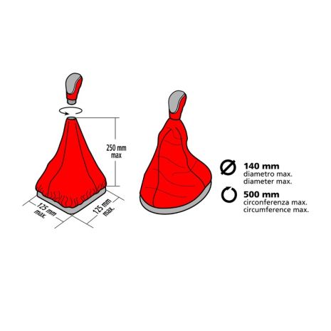 ΦΟΥΣΚΑ ΤΑΧΥΤΗΤΩΝ ΜΕ ΚΟΡΔΟΝΙ 125 Χ 125 mm - 250 mm ΥΨΟΣ (ΜΑΥΡΟ/ΔΕΡΜΑ) Auto Moto Tyres 