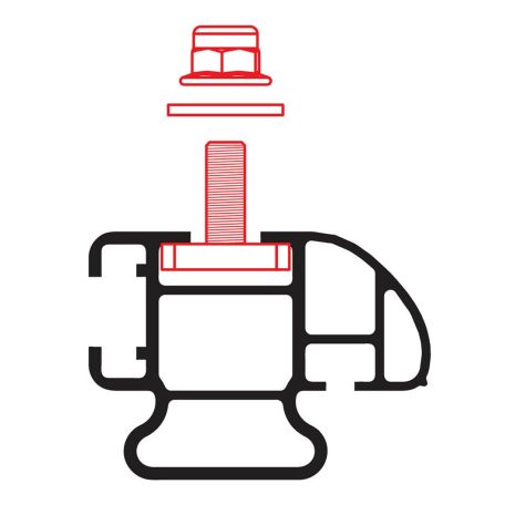 ΑΝΤΑΠΤΟΡΑΣ ΓΙΑ ΒΑΣΗ ΣΤΗΡΙΞΗΣ ΦΑΡΟΥ ΓΙΑ ΜΠΑΡΕΣ ΟΡΟΦΗΣ KARGO PLUS ΑΛΟΥΜΙΝΙΟΥ NORDRIVE -1ΤΕΜ. Auto Moto Tyres 