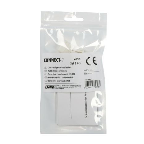 ΑΝΤΑΛΛΑΚΤΙΚΟ ΦΙΣ CONNECT-1 4 PIN ΓΙΑ ΤΑΙΝΙΑ LED RGB 3 ΤΕΜ Auto Moto Tyres 