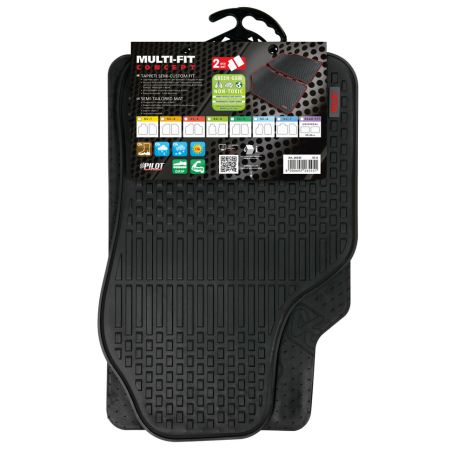 ΠΑΤΑΚΙΑ ΛΑΣΤΙΧΟ MULTI-FIT CUSTOM SC-6 (47x71cm ΟΔΗΓΟΥ/ 45x69,5cm ΣΥΝΟΔΗΓΟΥ)​ ΜΗ ΤΟΞΙΚΟ ΥΛΙΚΟ LAMPA - 2 ΤΕΜ. Auto Moto Tyres 