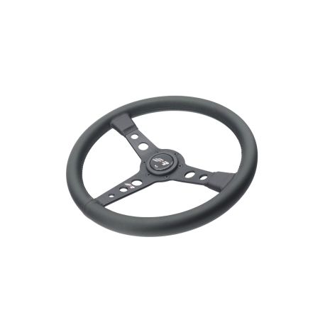 ΤΙΜΟΝΙ GRINTA ΜΑΥΡΟ ΟΙΚΟΛΟΓΙΚΟ ΔΕΡΜΑ ΤΡΙΑΚΤΙΝΟ ΔΙΑΜΕΤΡΟΣ 350mm ΠΑΧΟΣ 102mm​ SIMONI RACING - 1 TEM. Auto Moto Tyres 