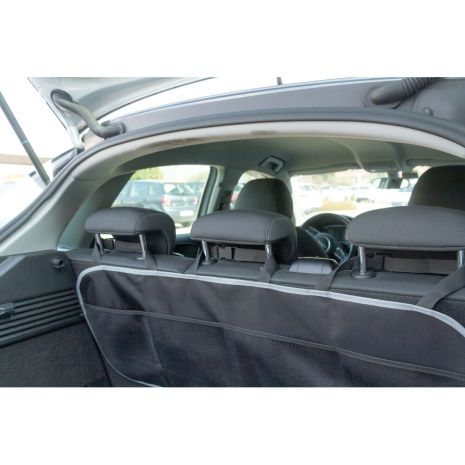 ΘΗΚΕΣ/ΤΣΕΠΕΣ ORGANIZER ΚΑΘΙΣΜΑΤΩΝ/ΠΟΡΤ ΜΠΑΓΚΑΖ 4 ΔΙΧΤΥΑ ΜΕ ΣΤΗΡΙΞΗ ΣΤΟ ΠΡΟΣΚΕΦΑΛΟ 88x35cm ΜΑΥΡΟ LAMPA - 1 TEM. Auto Moto Tyres 