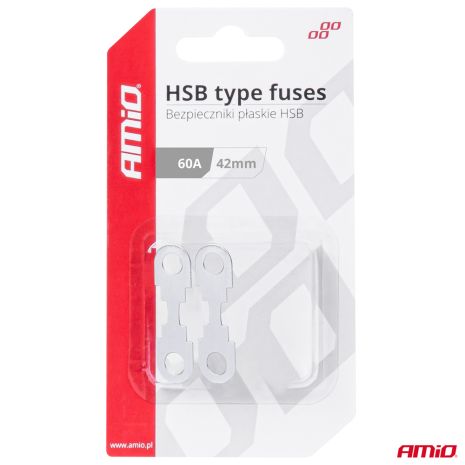 ΑΣΦΑΛΕΙΕΣ FLAT 42mm 60A AMIO - 2 Τεμ. Auto Moto Tyres 