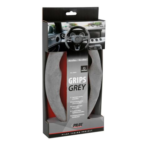 ΠΡΟΣΤΑΤΕΥΤΙΚΑ ΚΑΛΥΜΜΑΤΑ ΤΙΜΟΝΙΟΥ MICROFIBRA ΓΚΡΙ ΧΡΩΜΑ GRIPS LAMPA -  2 Τεμ. Auto Moto Tyres 