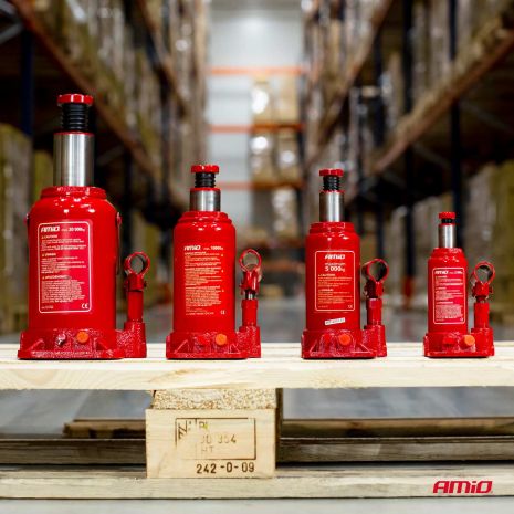 ΓΡΥΛΟΣ ΥΔΡΑΥΛΙΚΟΣ 2 ΤΟΝΩΝ (2.000kg) ΑΝΥΨΩΣΗ: 148-278mm ΜΕ ΒΑΛΙΤΣΑΚΙ AMIO - 1 τεμ. Auto Moto Tyres 