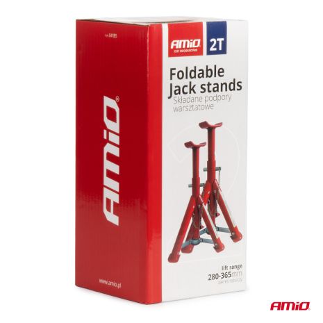 ΣΤΡΙΠΟΔΑ 3 ΕΠΙΠΕΔΩΝ 2 ΤΟΝΩΝ (2.000kg) ΥΨΟΥΣ 280-365mm AMIO - 2 τεμ. Auto Moto Tyres 