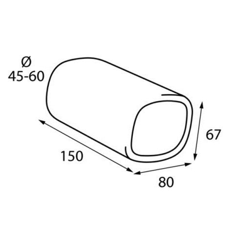 ΑΚΡΟ ΕΞΑΤΜΙΣΗΣ TS-18 45-60mm - ΤΕΤΡΑΓΩΝΟ Auto Moto Tyres 