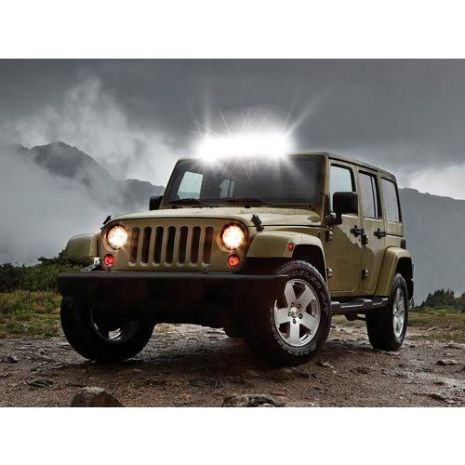 ΠΡΟΒΟΛΕΑΣ LIGHT BAR ΚΥΡΤΟΣ  BL-55 8000lm 10/30V 120W 40LED ΚΑΡΦΙ/ΔΙΑΘΛΑΣΗΣ (550x115x89mm) ΜΠΑΡΑ LED -1ΤΕΜ. Auto Moto Tyres 