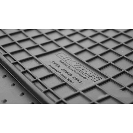 ΜΑΡΚΕ ΠΑΤΑΚΙΑ ΣΕ ΣΚΑΦΗ ΛΑΣΤΙΧΟ ΓΙΑ OPEL ADAM 2013-2019 ΣΕ ΜΑΥΡΟ ΧΡΩΜΑ ΜΕ ΚΟΥΜΠΩΜΑΤΑ CIK - 4 ΤΕΜ. Auto Moto Tyres 