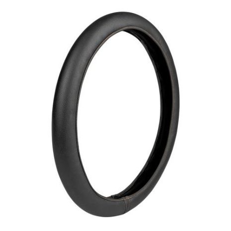 ΚΑΛΥΜΜΑ ΤΙΜΟΝΙΟΥ ΦΟΡΤΗΓΟΥ 42/44cm (S) SKIN-COVER ΜΑΥΡΟ ΜΕ ΜΠΕΖ ΡΑΦΗ ΕΛΑΣΤΙΚΟ 2mm ΠΑΧΟΣ Auto Moto Tyres 