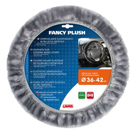 ΚΑΛΥΜΜΑ ΤΙΜΟΝΙΟΥ FANCY PLUSH 36-42 ΓΚΡΙ ΓΟΥΝΙΝΟ /ΧΝΟΥΔΩΤΟ Auto Moto Tyres 