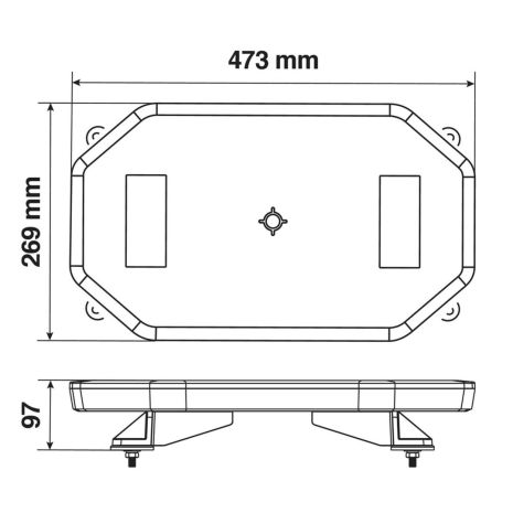 ΦΑΡΟΣ / ΣΤΡΟΜΠΟ ΜΠΑΡΑ 10-30V 64LED ΠΟΡΤΟΚΑΛΙ 16 ΧΡΗΣΕΩΝ ΜΕ ΦΙΣ ΑΝΑΠΤΗΡΑ ΒΙΔΩΤΟ (473x269mm) Auto Moto Tyres 