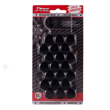 ΚΑΠΑΚΙΑ ΜΠΟΥΛΟΝΙΩΝ 17mm ΜΑΥΡΑ AMiO - 21 ΤΕΜ. Auto Moto Tyres 