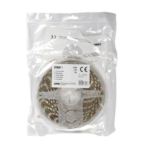 ΤΑΙΝΙΑ RGB 12V 350SMD LED ΕΥΚΑΜΠΤΗ ΜΕ ΑΥΤΟΚΟΛΛΗΤΗ ΤΑΙΝΙΑ 3M ΚΑΙ ΦΙΣ 4 PIN 500cm Auto Moto Tyres 