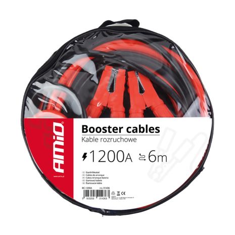 ΡΕΥΜΑΤΟΔΟΤΕΣ 1200A 6m (ΚΑΛΩΔΙΑ ΦΟΡΤΙΣΗΣ ΜΠΑΤΑΡΙΑΣ) AMIO Auto Moto Tyres 