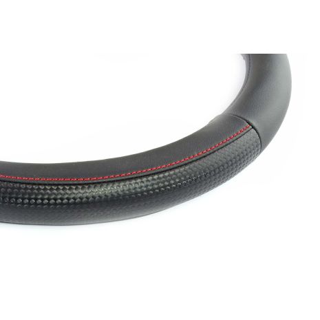 ΚΑΛΥΜΜΑ ΤΙΜΟΝΙΟΥ 37/39CM SWC-28 ΜΑΥΡΟ ΜΕ ΚΟΚΚΙΝΗ ΡΑΦΗ Auto Moto Tyres 