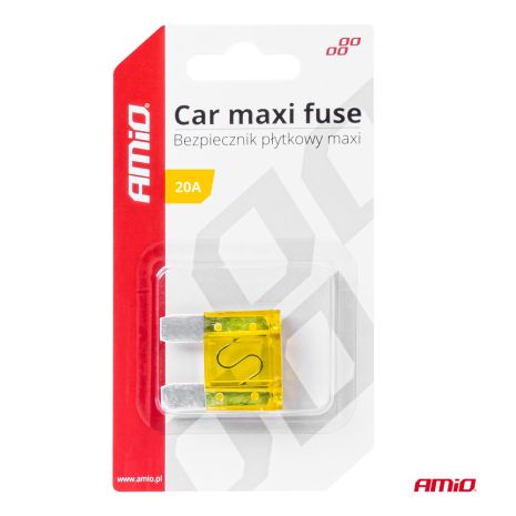 ΑΣΦΑΛΕΙΑ MAXI 20A AMIO - 1 Τεμ. Auto Moto Tyres 