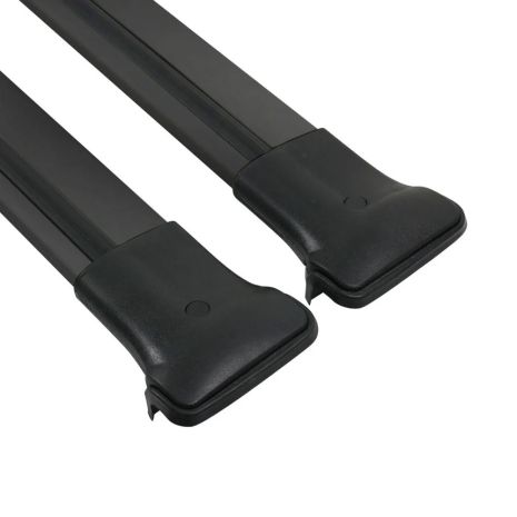 ΜΠΑΡΕΣ ΟΡΟΦΗΣ ΓΙΑ ΧΑΜΗΛΕΣ ΑΛΟΥΜΙΝΙΟΥ ΜΑΥΡΕΣ ΜΕ ΚΛΕΙΔΙ DACIA DUSTER 2014-2017 OMTEC - 2 τεμ. Auto Moto Tyres 